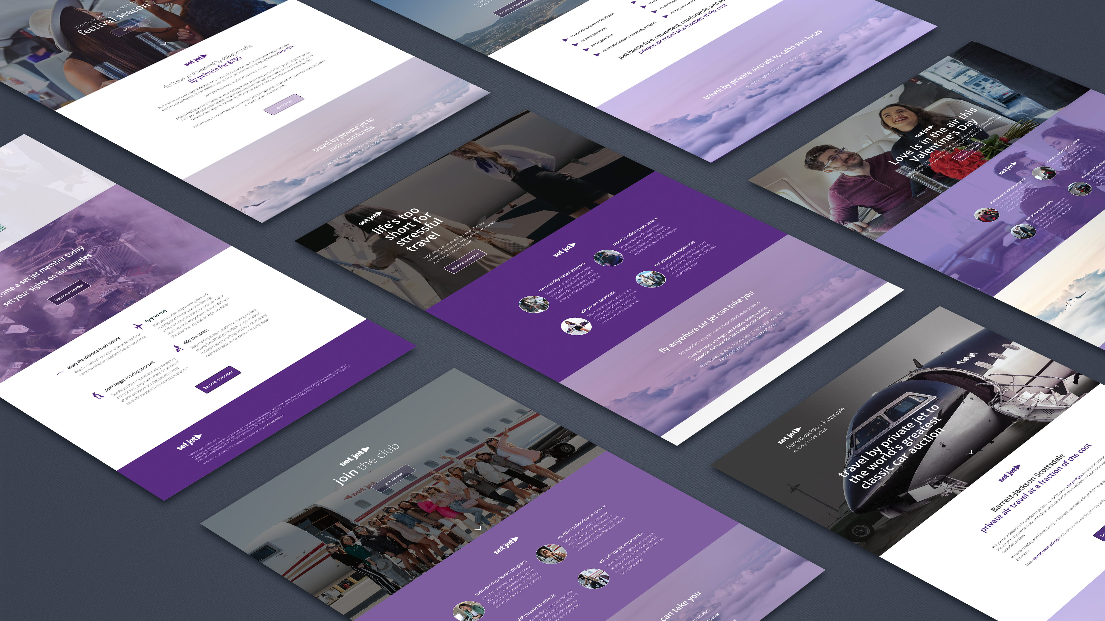 Set Jet B2C Landing Page Campaigns