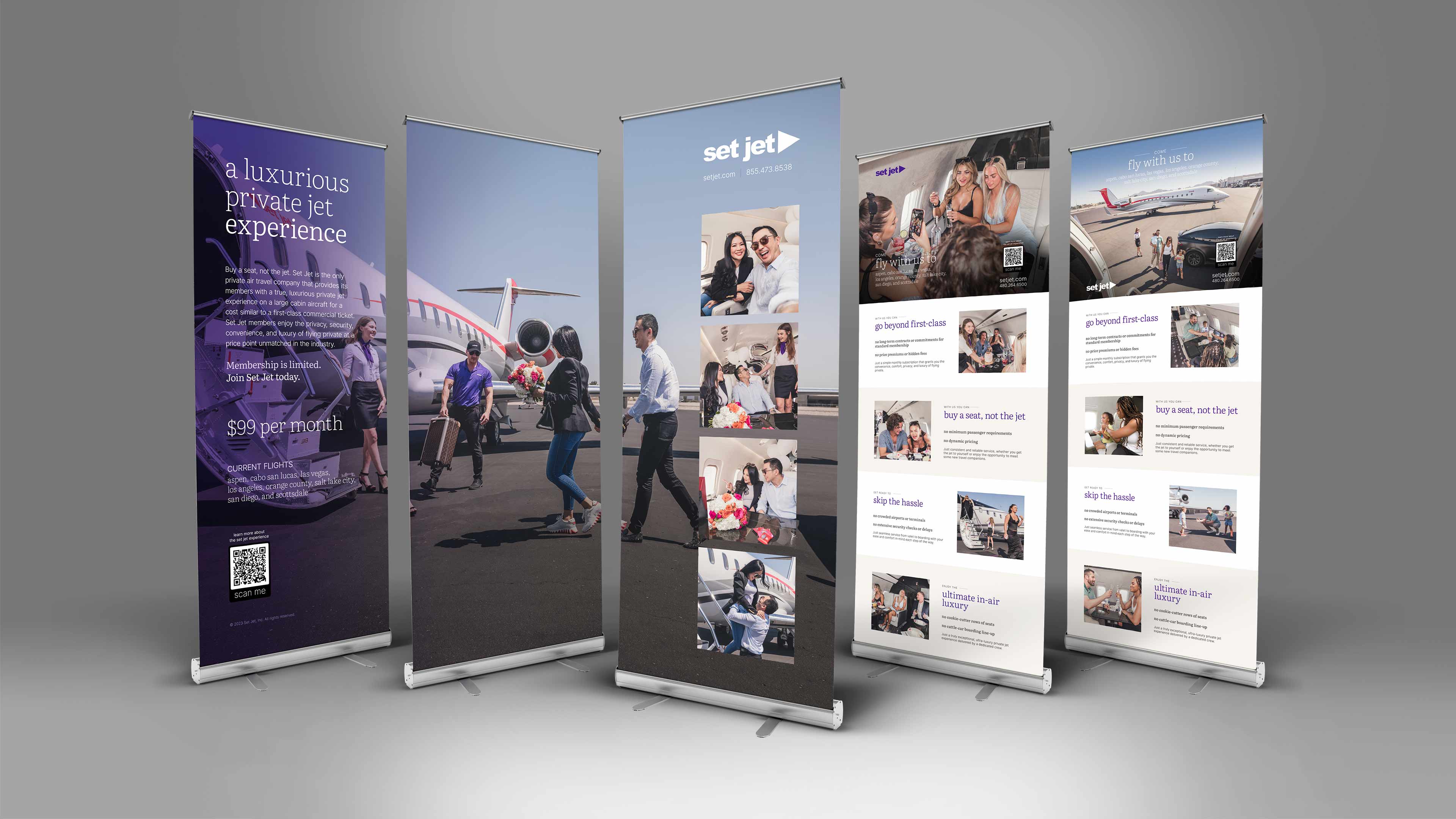Set Jet Trade Show Materials