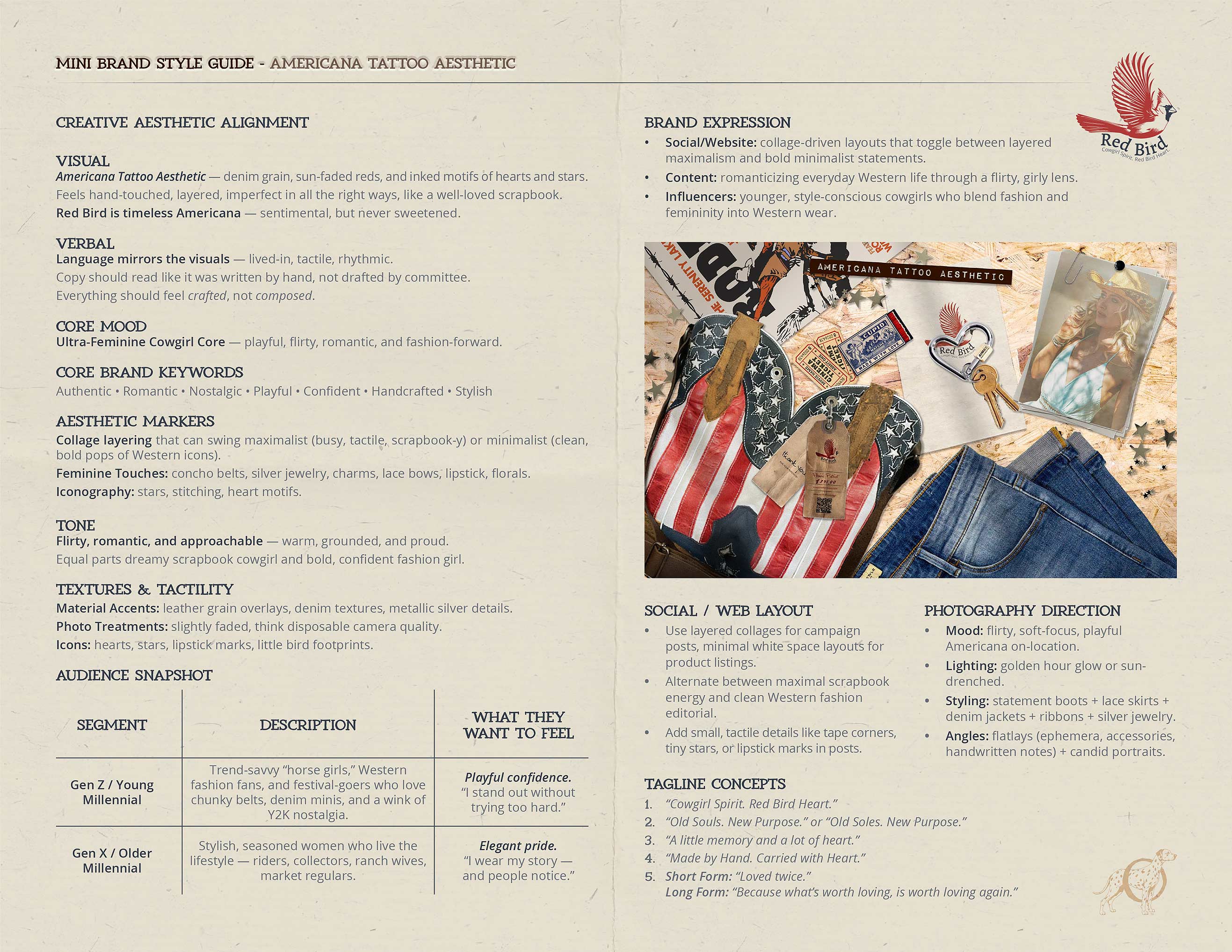 Red Bird Mini Brand Guidelines Back Page