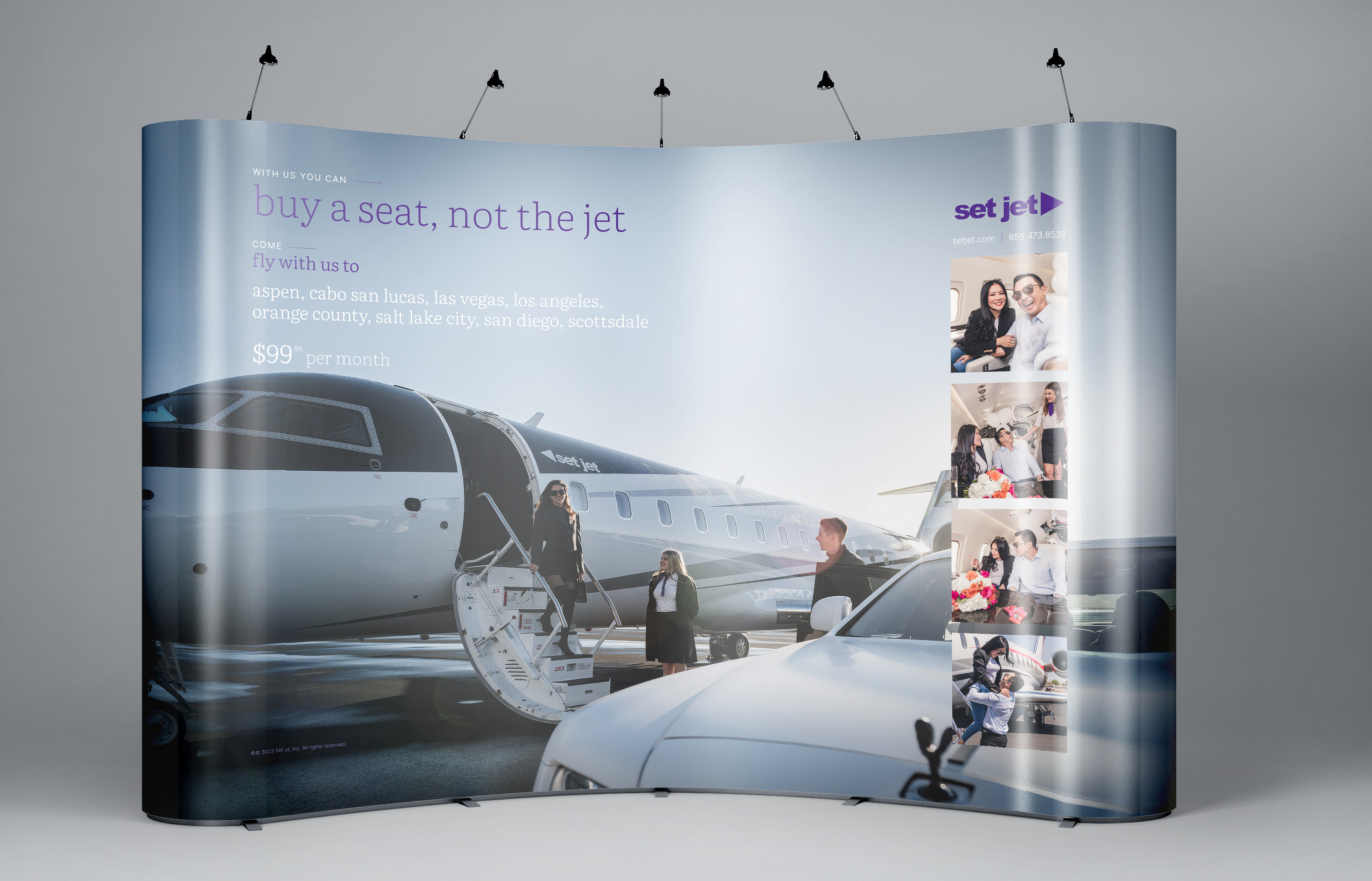 Set Jet 8' x 10' - Curved Trade Show Exhibit