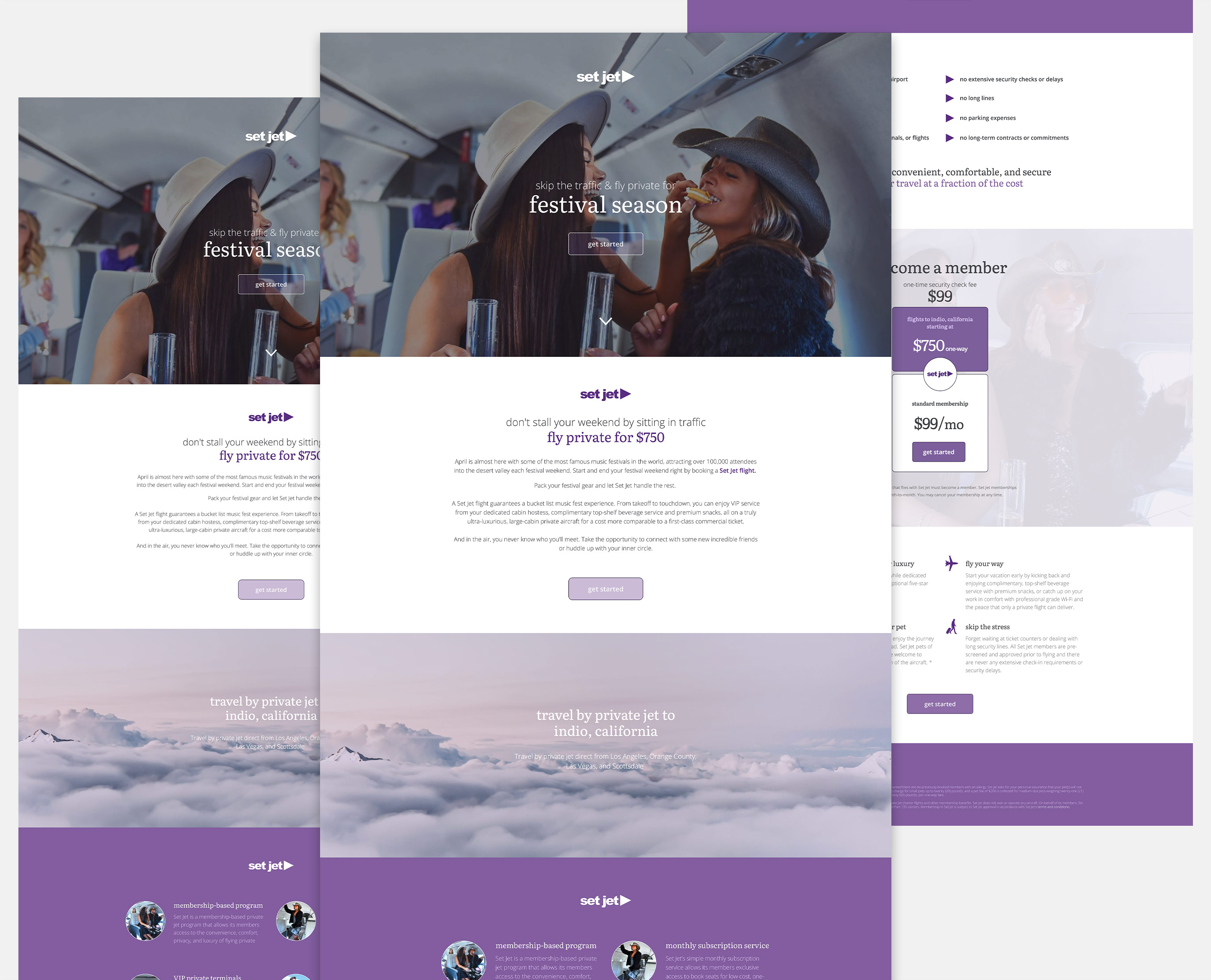 Set Jet Event Landing Page Campaign