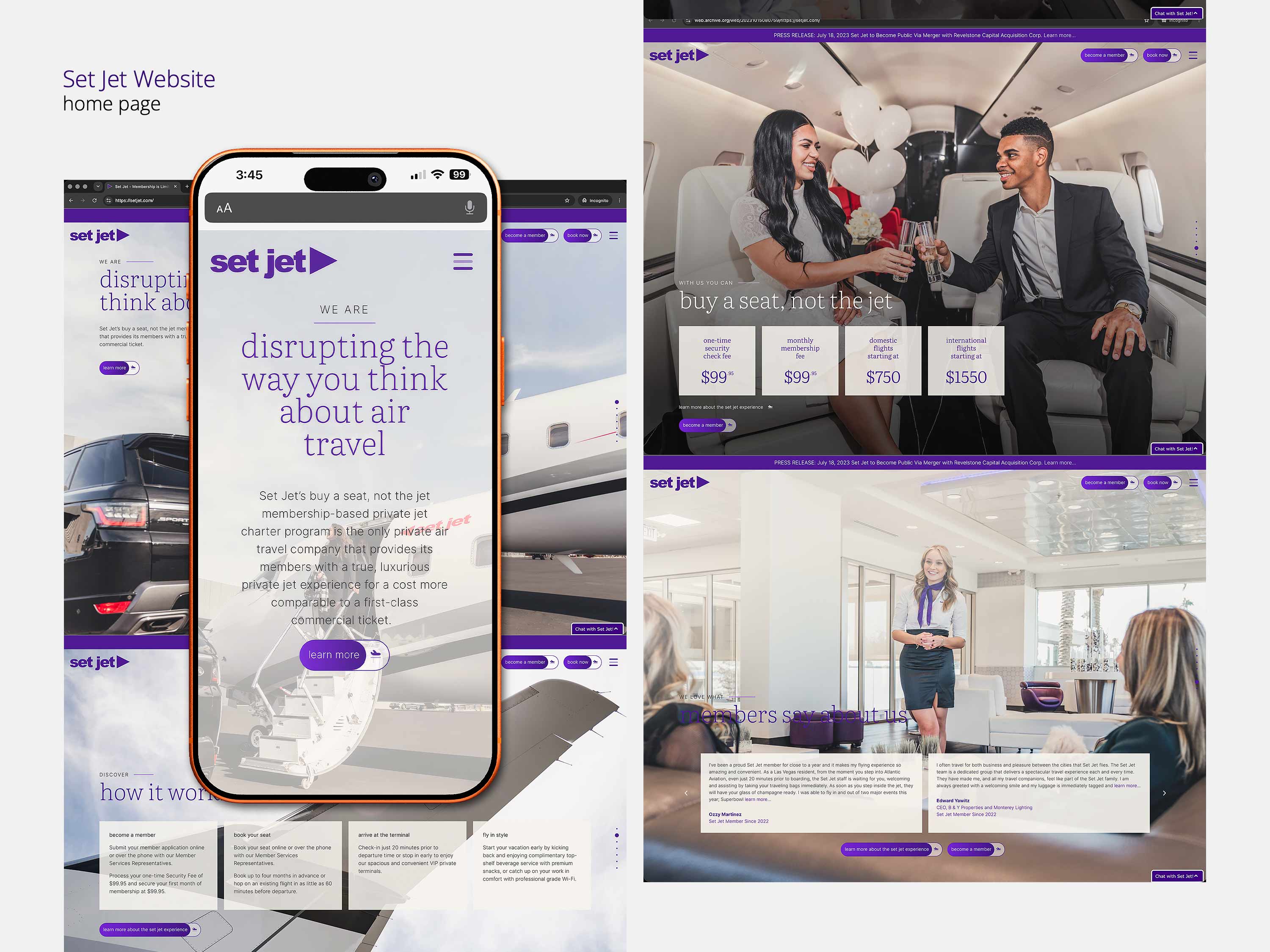 Set Jet home page