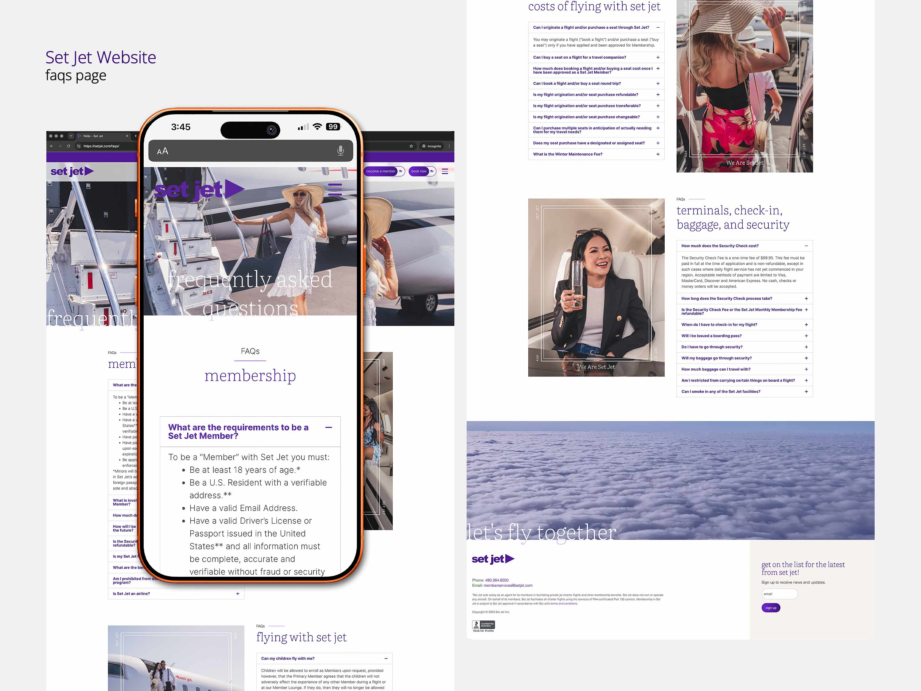 Set Jet faqs page