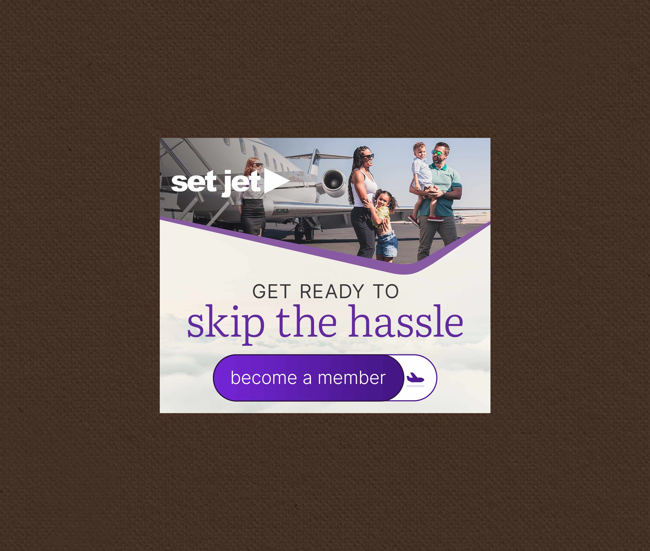 Set Jet Medium Rectangle Google Display Ad