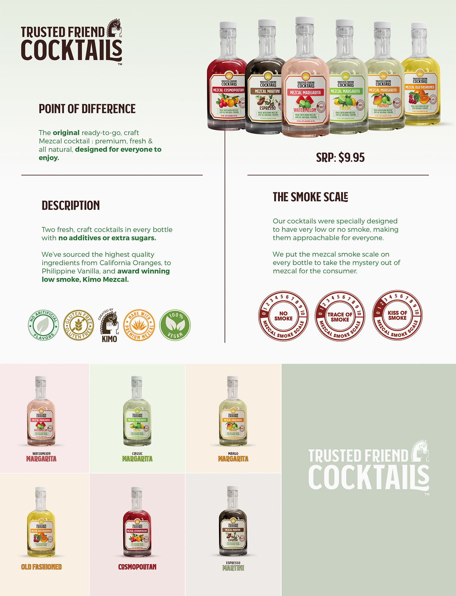 Trusted Friend Cocktails Product Sell Sheet