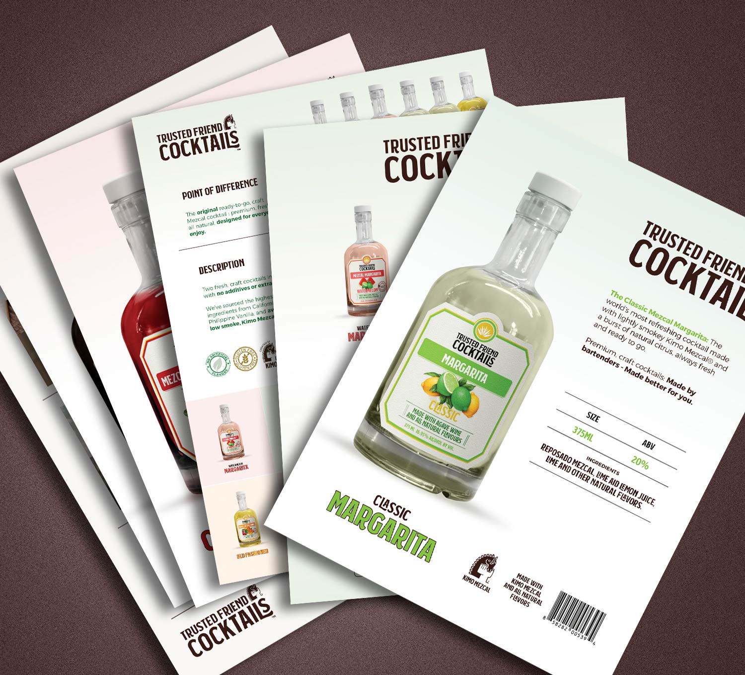 Trusted Friend Cocktails Product Sales Materials
