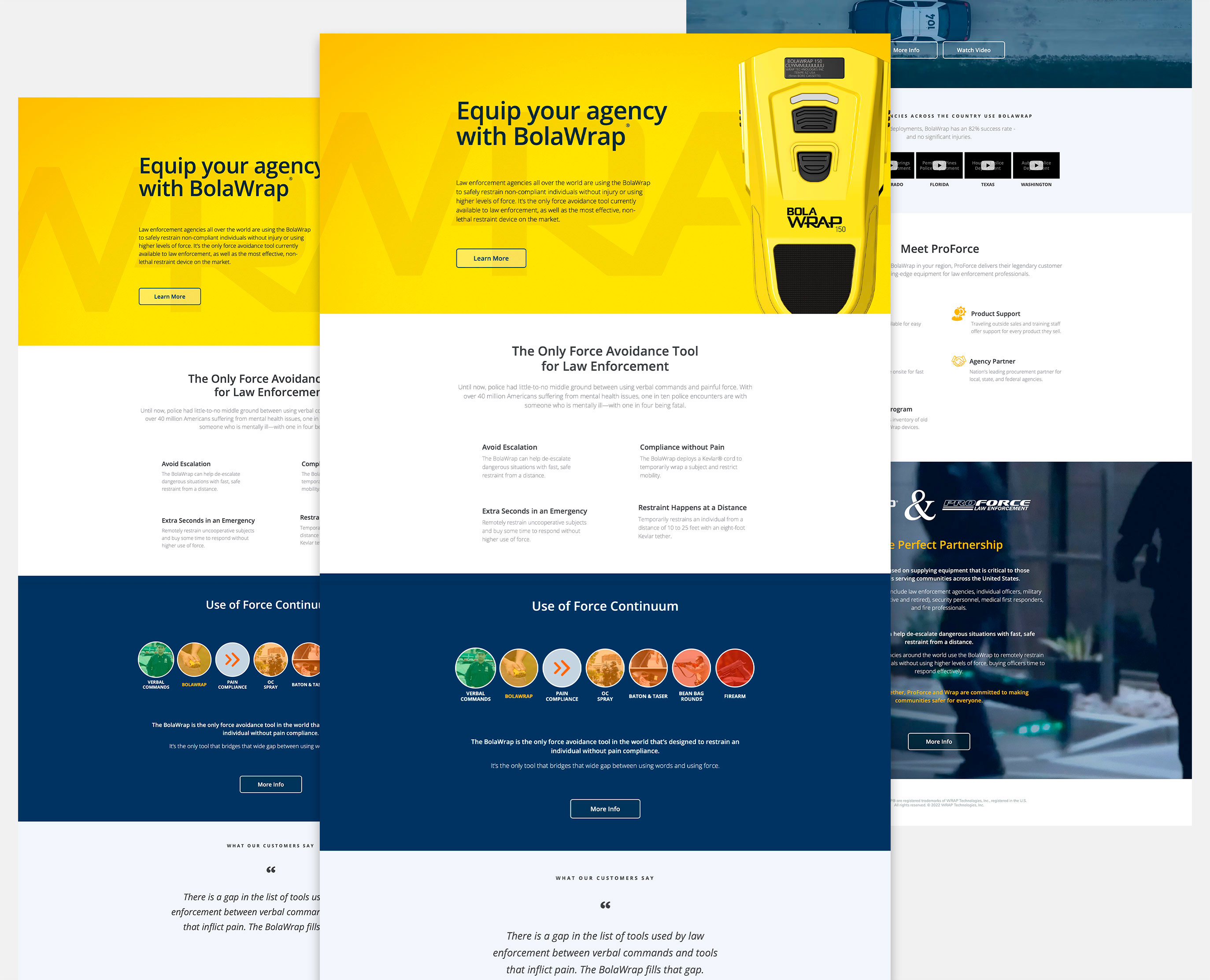 WRAP Product Landing Page Campaign