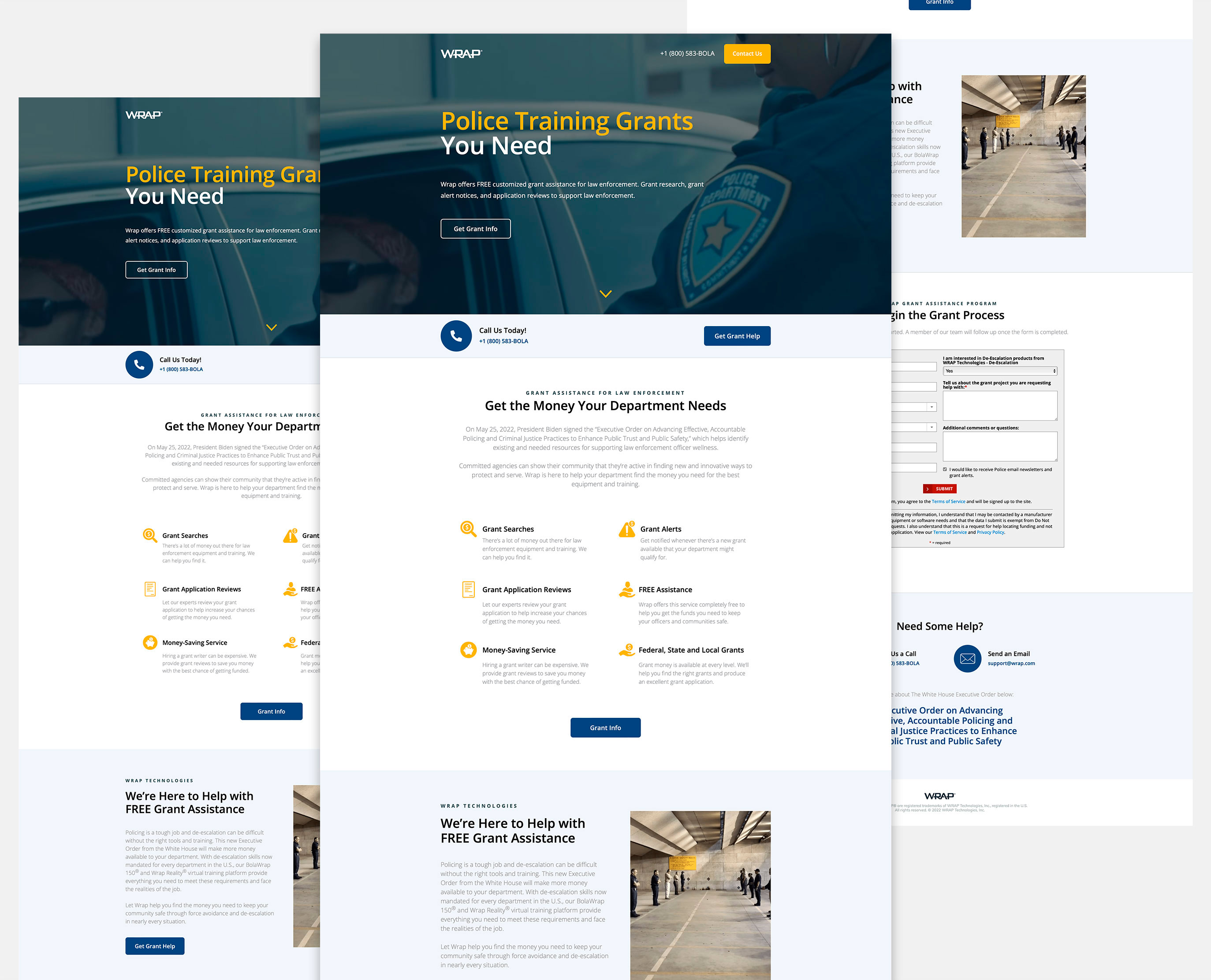 WRAP Grants/Funding Landing Page Campaign
